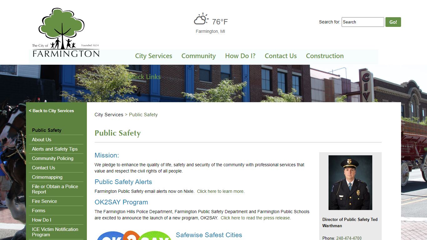 Farmington, MI - Public Safety